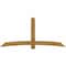 Ekena Millwork Bellingham Rough Sawn Timber Gable Bracket, Western Red Cedar, 96"W x 44"H x 4"D x 6"F, 11/12 Pitch GBW096X44X0406BEL00RWR - alternate 1